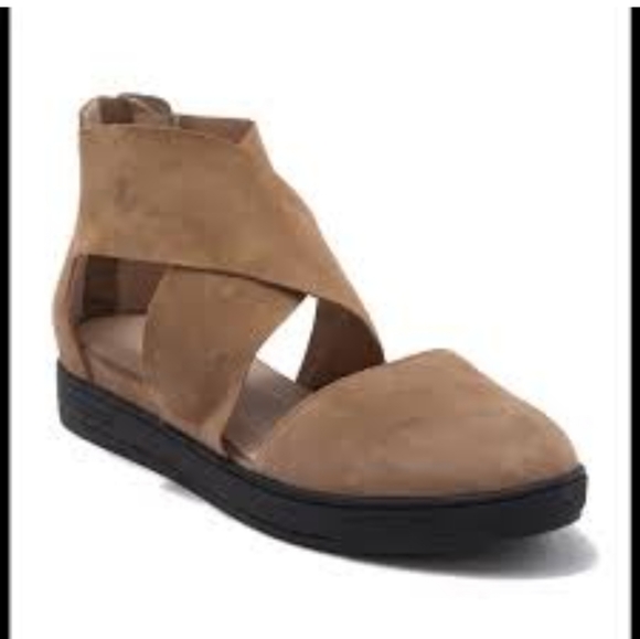 Eileen Fisher Carver Sport Soft Tan Suede Shoes Size 7.5 - Picture 14 of 14